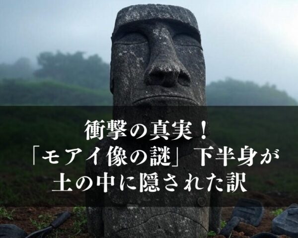 衝撃の真実！「モアイ像の謎」下半身が土の中に隠された訳